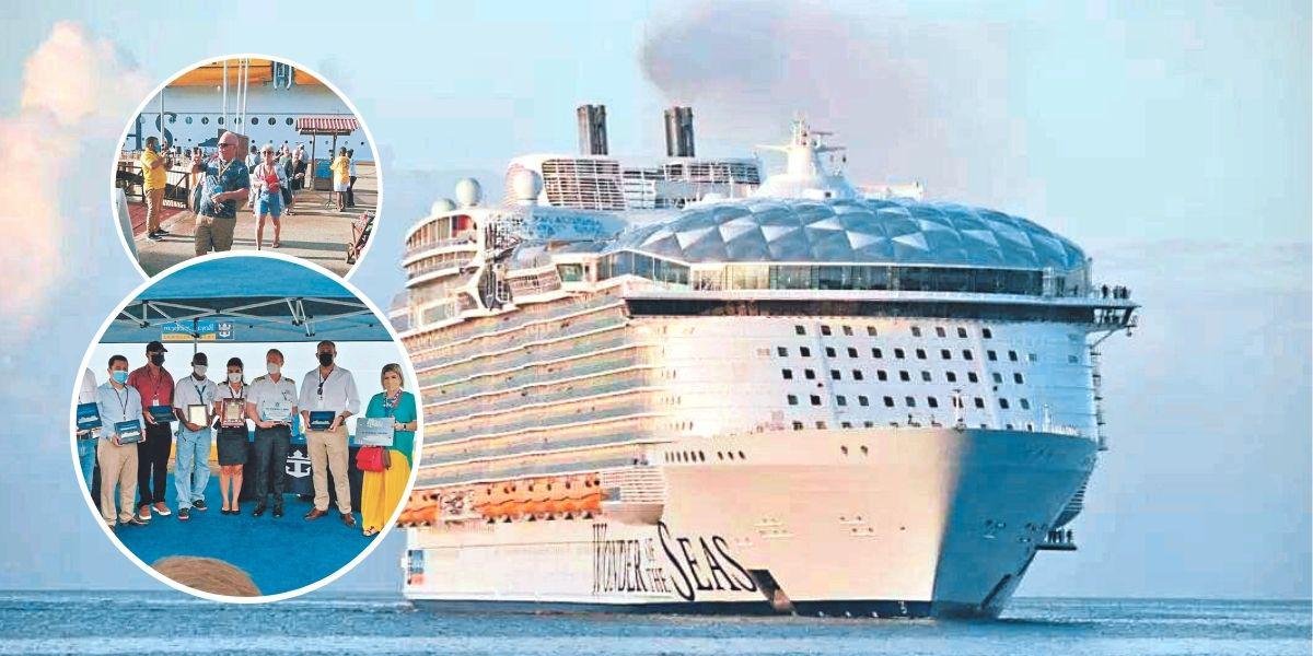 Turistas del crucero más grande del mundo se maravillaron con Roatán