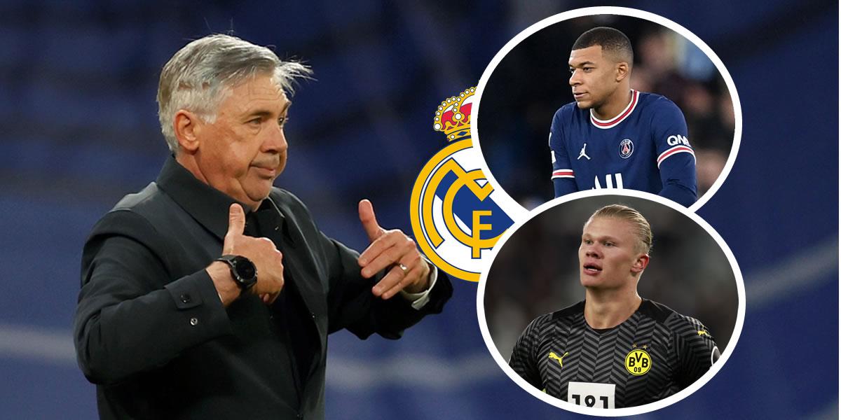 ¿Al Real Madrid? Ancelotti manda un guiño a Mbappé y Haaland