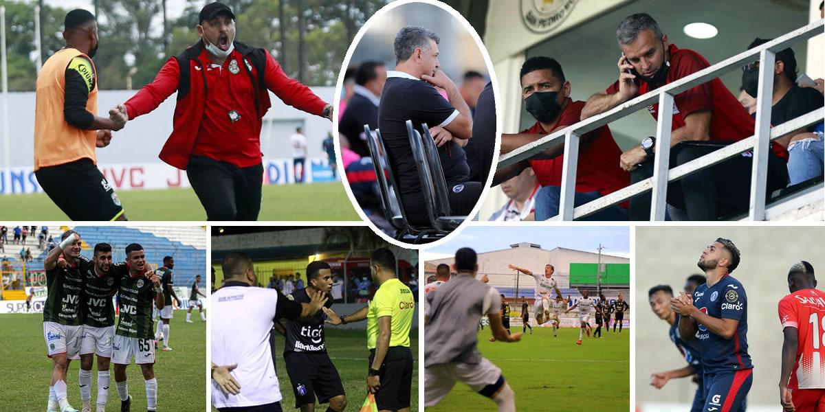 Las imágenes que nos dejó la disputa de la segunda jornada del Torneo Clausura 2022 con el clásico Marathón-Olimpia como plato principal del menu.