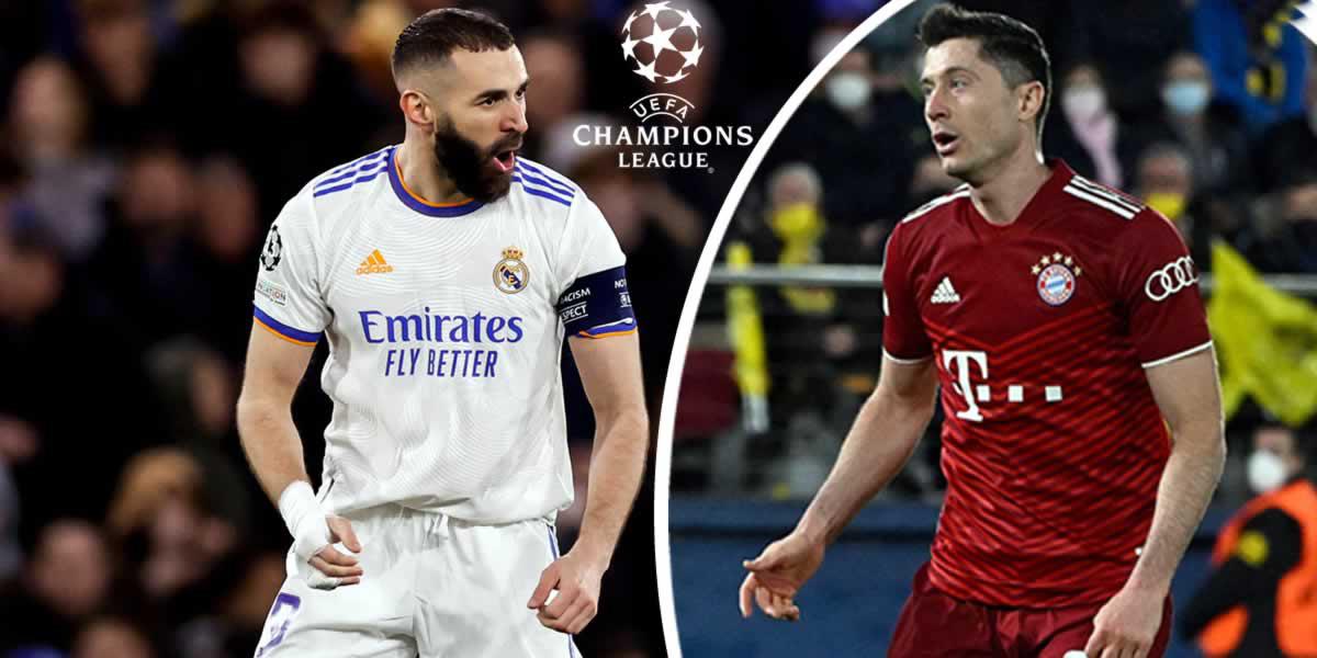 Tabla de goleadores de la Champions League: Benzema acecha a Lewandowski