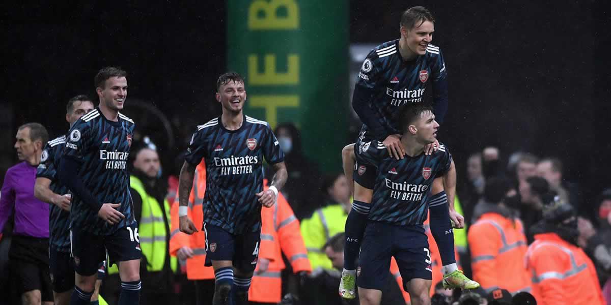 Arsenal le hizo una ‘manita’ al colista para asentarse en el Top 4 de la Premier League