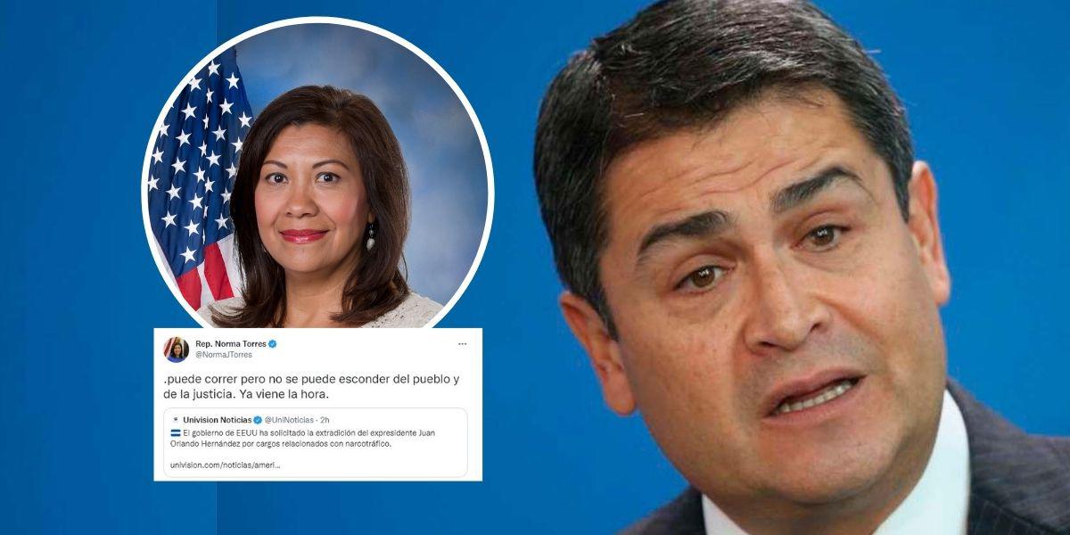 “Puede correr, pero no se puede esconder”: Norma Torres sobre posible extradición de JOH