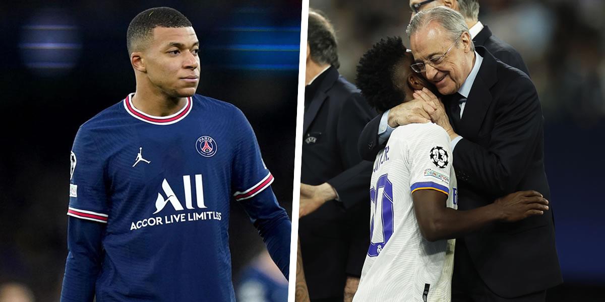 Florentino Pérez festeja la 14ª del Real Madrid y se pronuncia sobre Mbappé