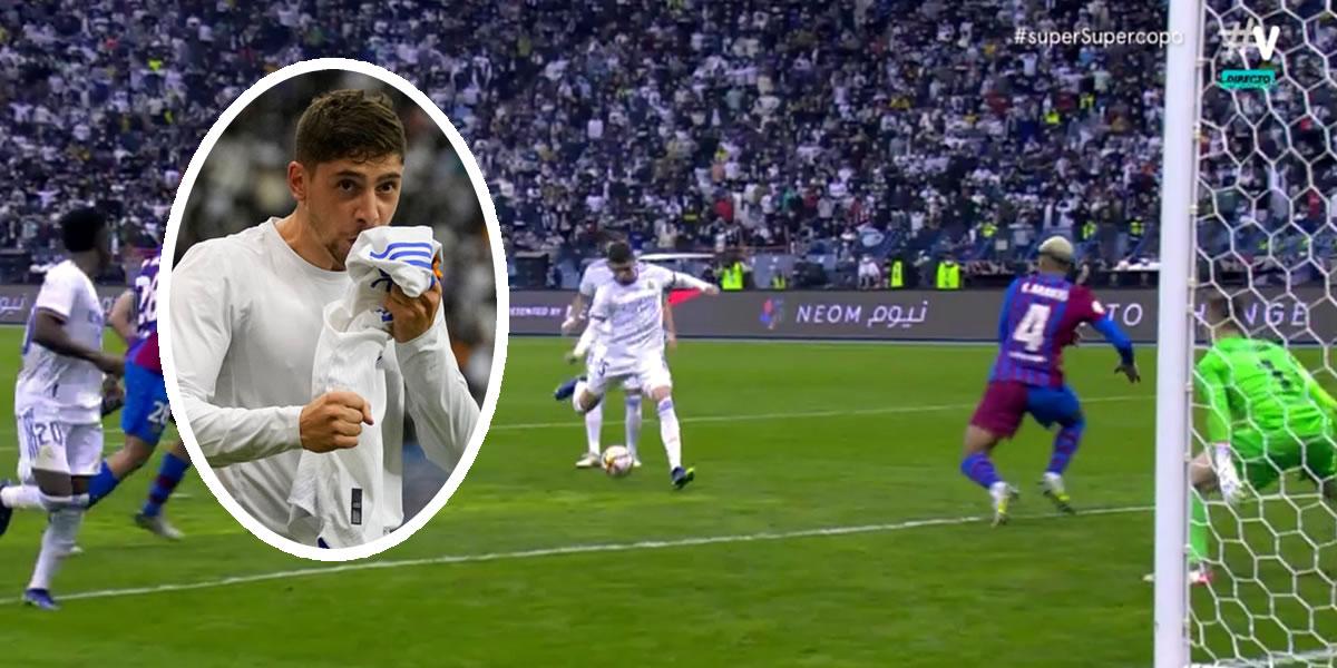 ¡Contragolpe letal! El gol de Fede Valverde que liquidó al Barça y metió al Real Madrid a la final de la Supercopa de España