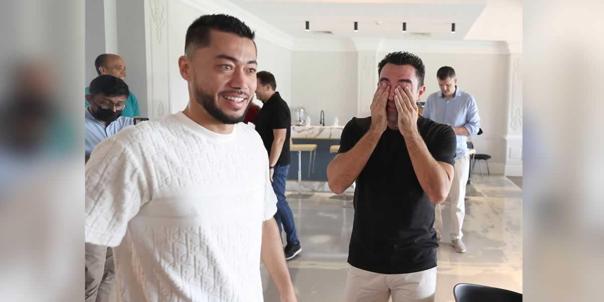 Xavi Hernández no pudo contener las lágrimas en su comida de despedida.