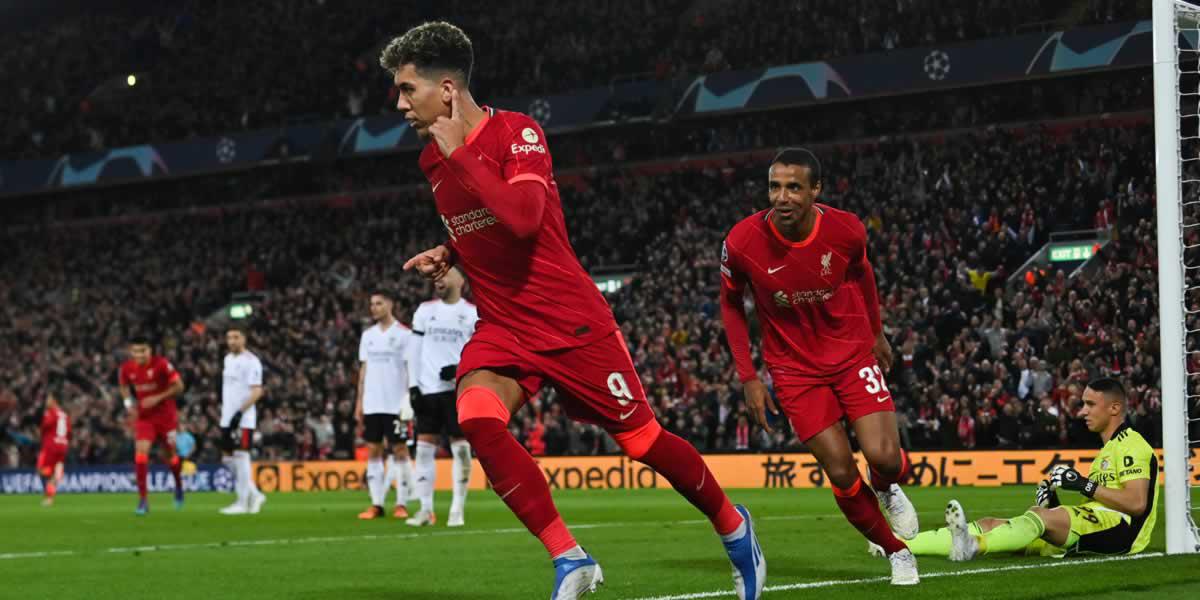 Liverpool empató con Benfica y selló su boleto a semifinales de la Champions League