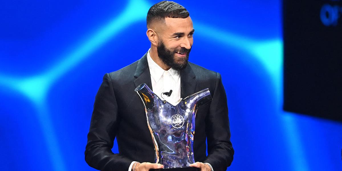 Benzema, elegido Mejor Jugador UEFA del año, a dos meses del Balón de Oro
