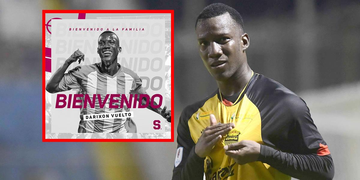 Oficial: Darixon Vuelto, nuevo jugador del Saprissa de Costa Rica