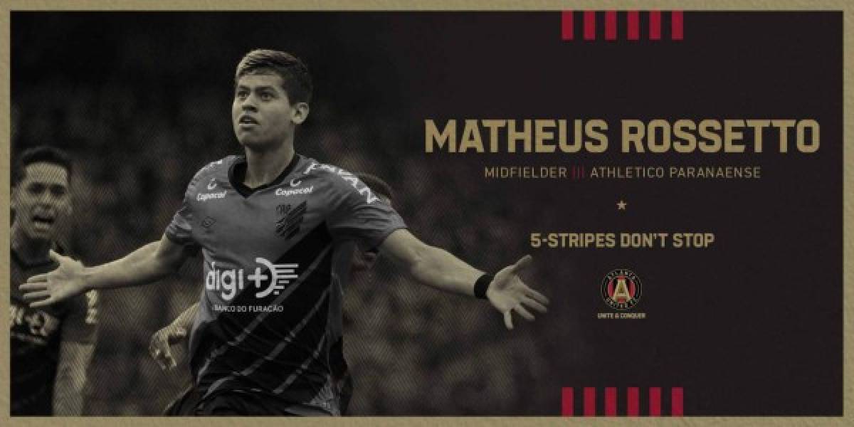 Matheus Rossetto: Mediocampista brasileño que llegó para la presente campaña al Atlanta United. Cuenta con 23 años de edad y brilló en el Atlético Paranense.