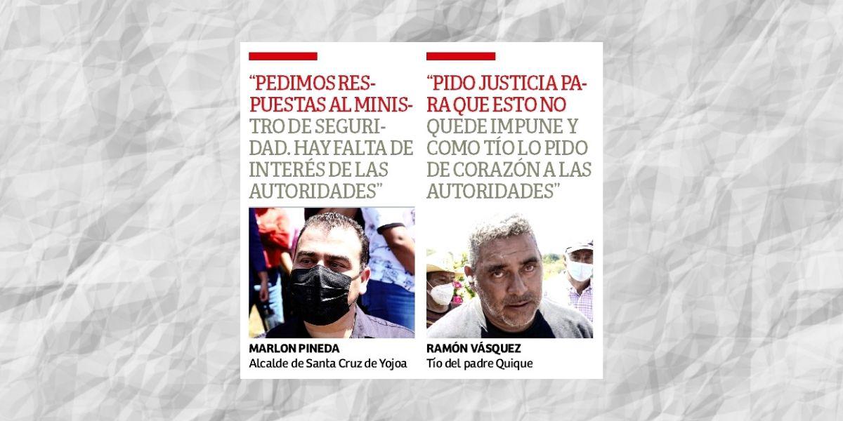 A cinco días del asesinato del padre Enrique Vásquez no hay detenidos