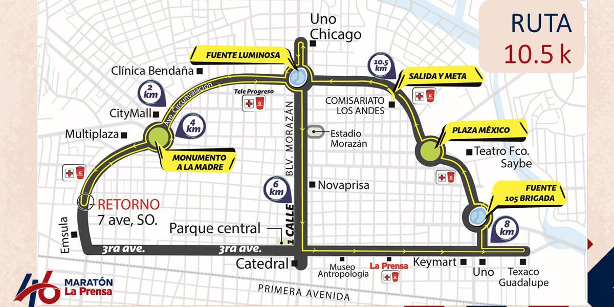 Este sábado todos al reconocimiento de la ruta 10.5 kilómetros de la Maratón de LA PRENSA