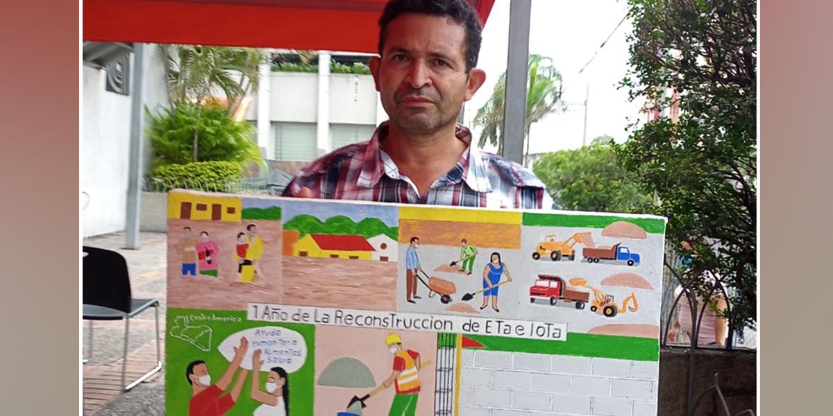 Alexis Castillo, el pintor hondureño de la reconstrucción