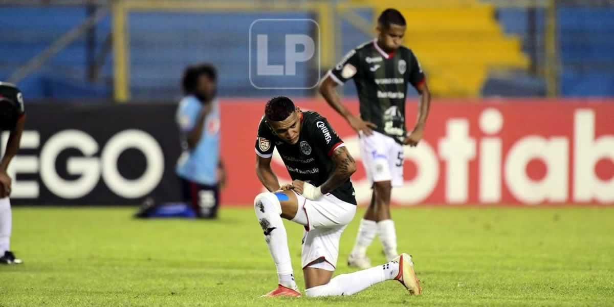 Kervin Arriaga y su frustración por la derrota contra Motagua.