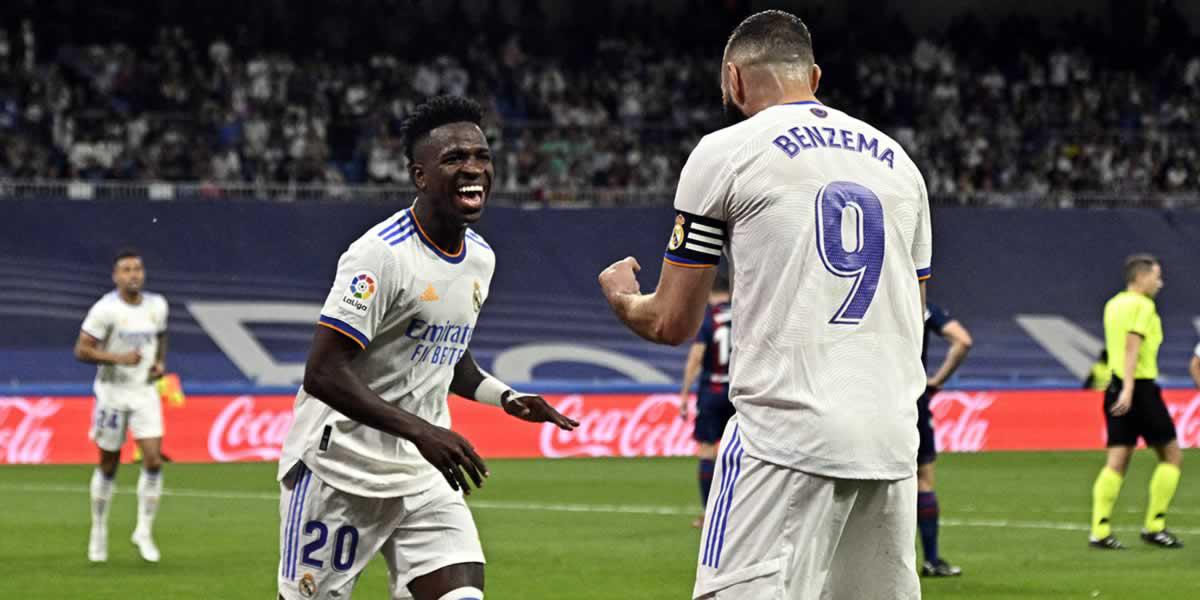 ¡Festín blanco! Real Madrid aplasta al Levante y lo manda a la Segunda División