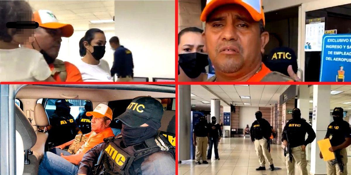 El capitán en retiro del Ejército de Honduras, Santos Rodríguez Orellana, fue capturado en el aeropuerto de Toncontín a primera hora de este jueves, por acusaciones en su contra por el delito de lavado de activos. 