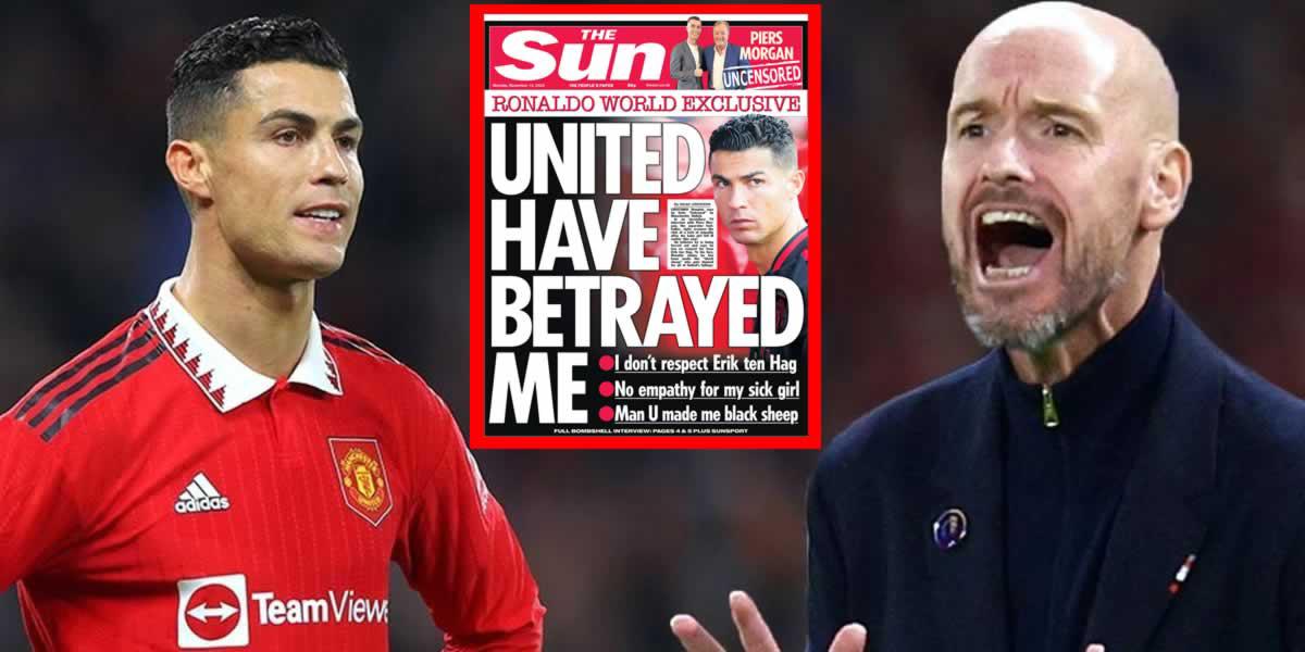 Cristiano Ronaldo explota contra el Manchester United y Ten Hag: “Me han traicionado”