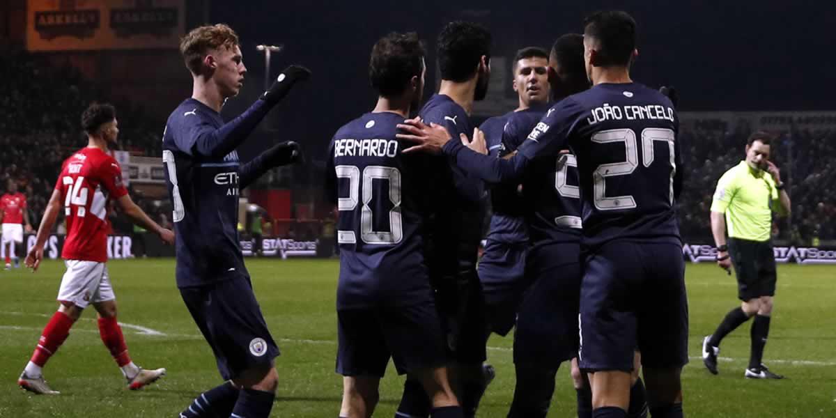 Manchester City cumple con goleada para avanzar en la FA Cup