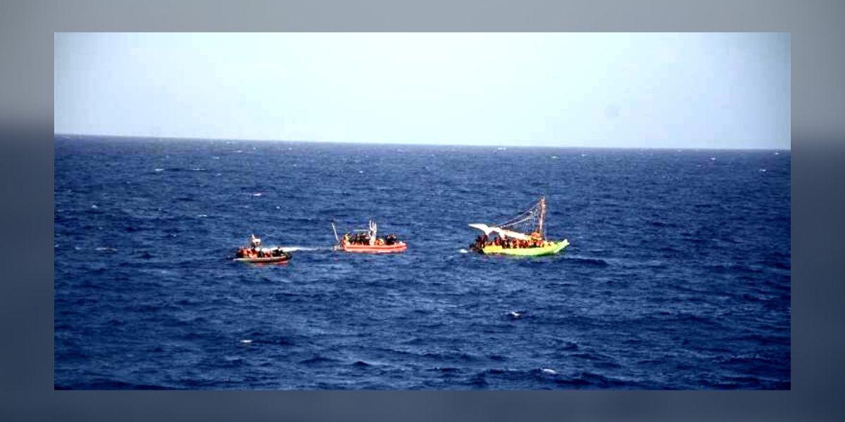 Impresionante rescate de 400 migrantes haitianos en viaje a EEUU