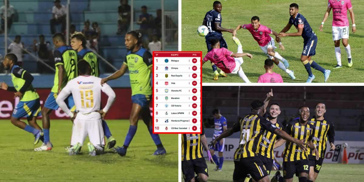 Tabla de posiciones del Torneo Apertura 2022: Olimpia no aprovechó tropiezo de Motagua y Real España escala