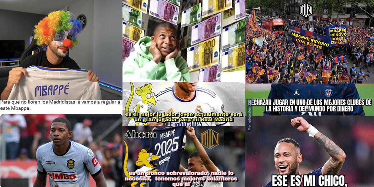 Los divertidos memes que dejó la renovación oficial de Kylian Mbappé por el PSG y su “no” al Real Madrid. 