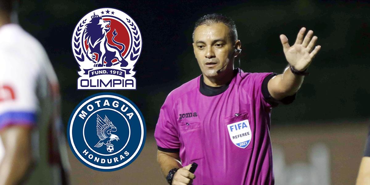 Melvin Matamoros pitará el clásico: así le ha ido a Olimpia y Motagua con este árbitro