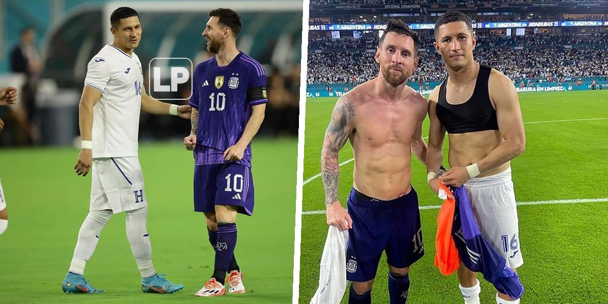 Héctor Castellanos revela cómo hizo para quedarse con la camisa de Messi y lo que le dijo el crack en el Argentina-Honduras