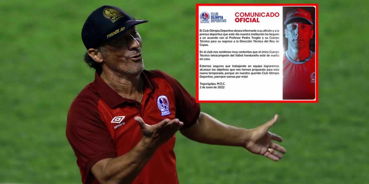 OFICIAL: Pedro Troglio vuelve al Olimpia tras su fallido paso por San Lorenzo de Argentina