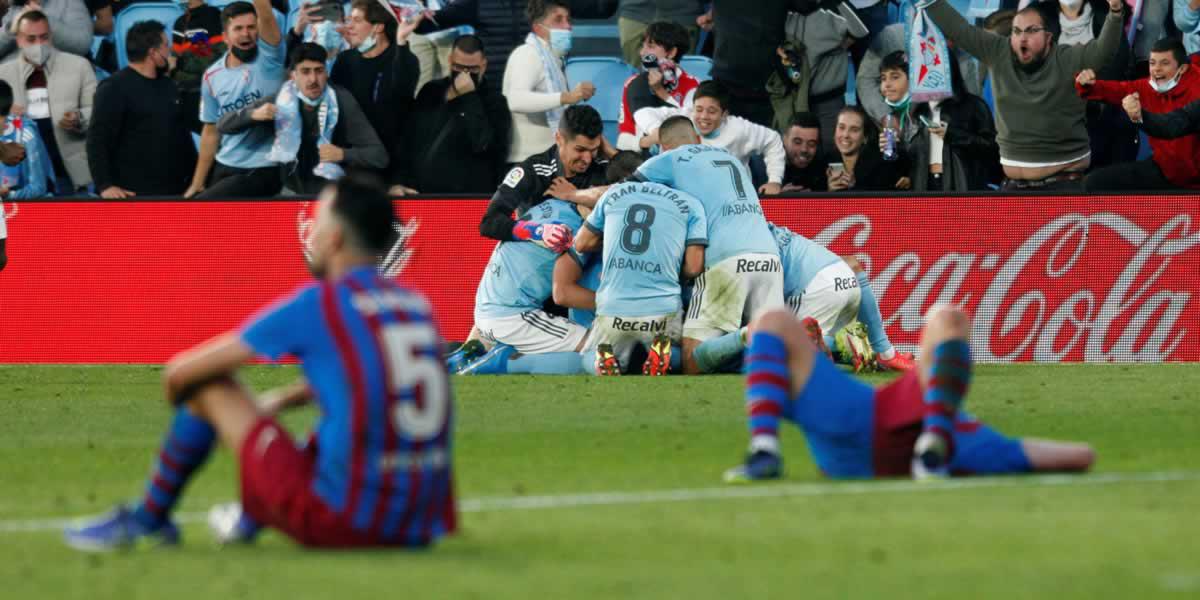 Ridículo del Barcelona: dejó escapar una ventaja de tres goles y Celta lo empató en el 96