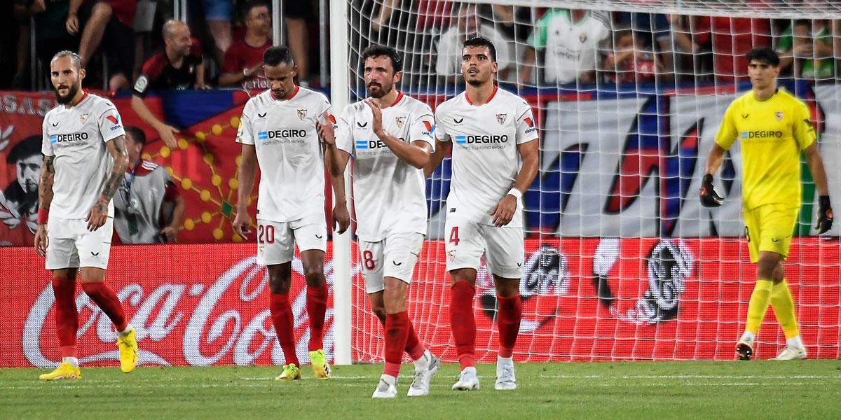 Sevilla se estrella en inicio de la Liga Española 2022-23 y pierde contra Osasuna