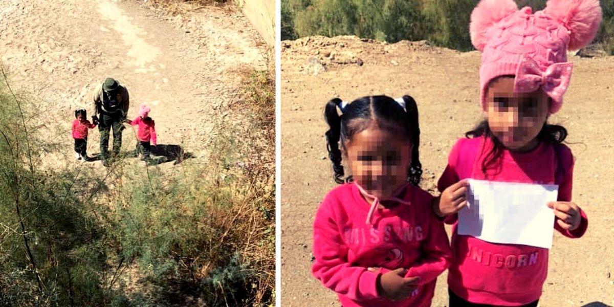 Hallan a dos niñas perdidas vagando en la frontera México-EEUU