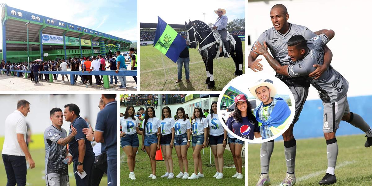 El Motagua desató la locura en su visita al Olancho para enfrentar a los Potros en el estadio Juan Ramon Brevé Vargas por la sexta jornada del Torneo Apertura 2022.