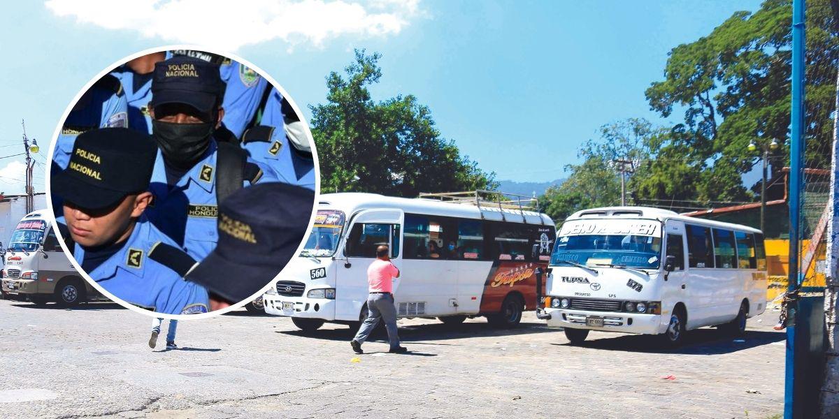 Policías darán seguridad dentro de buses en el valle de Sula