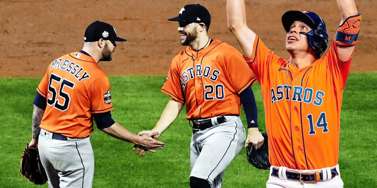 Los Astros de Mauricio Dubón resisten: ganan a Phillies y se pusieron un triunfo de llevarse la Serie Mundial de Béisbol