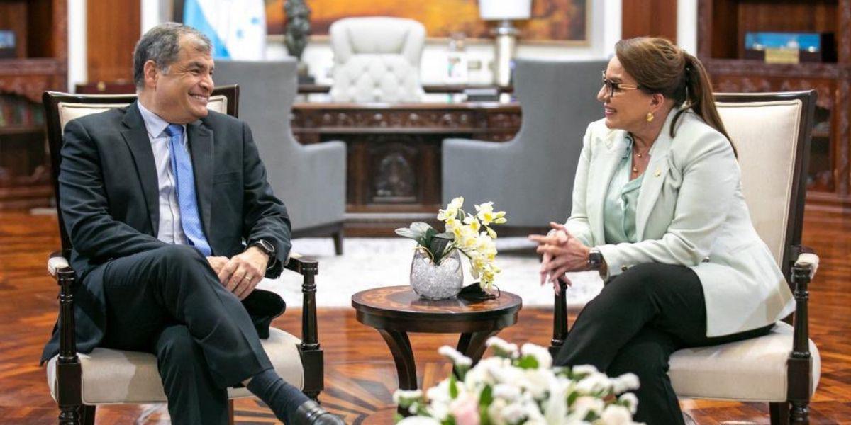 Rafael Correa será asesor de Xiomara Castro