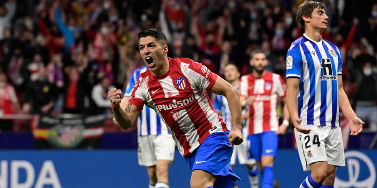 El VAR y Luis Suárez rescatan al Atlético frente a la Real Sociedad