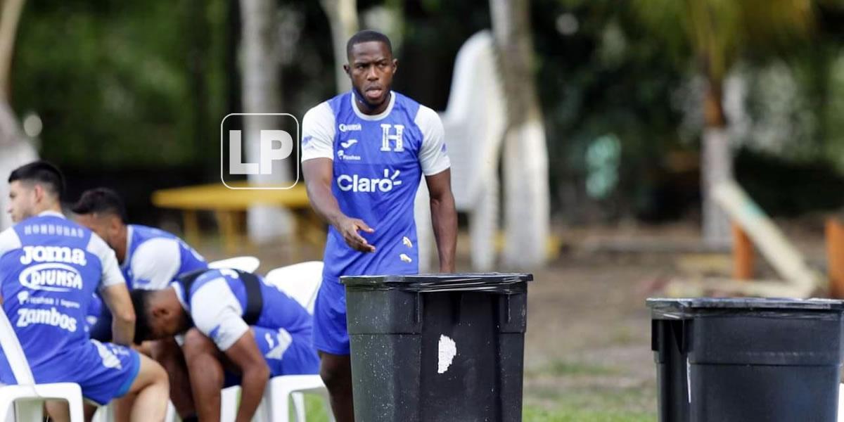 Maynor Figueroa, el más señalado por la derrota ante Panamá, estuvo muy serio en el entrenamiento.