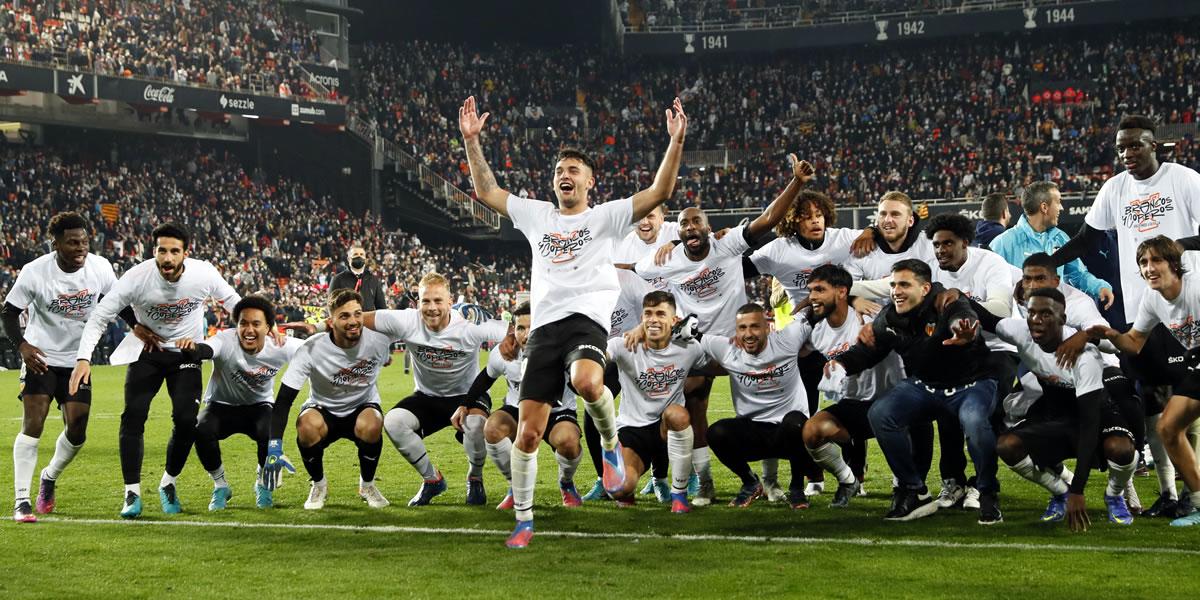 Valencia venció al Athletic Club de Bilbao y clasificó a la final de la Copa del Rey