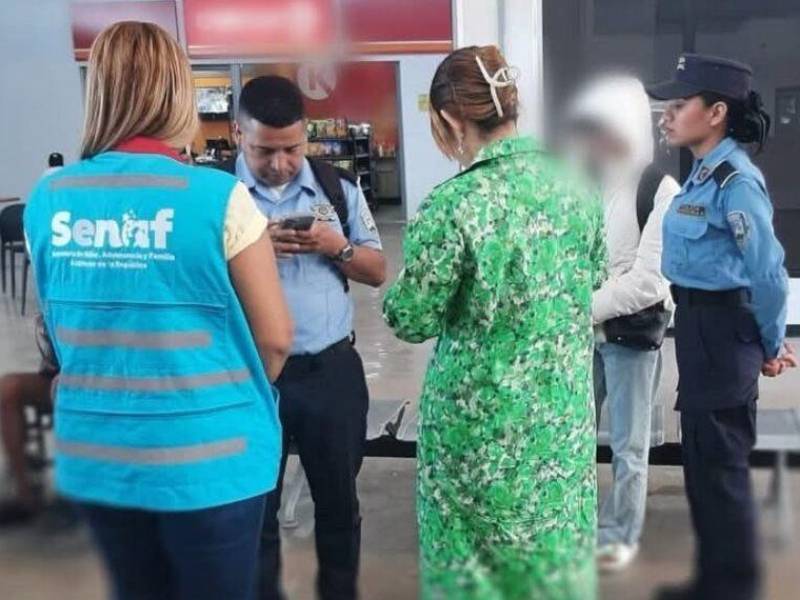 La menor asiática fue trasladada a la Secretaría de Niñez, Adolescencia y Familia (Senaf).