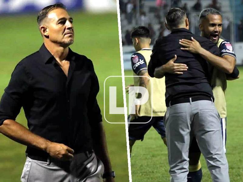 Hernán ‘La Tota‘ Medina se mostró feliz por el triunfo contra el Olimpia en el Clásico capitalino.