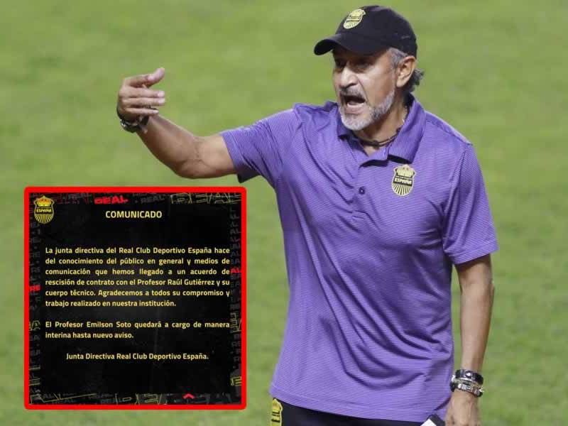 Raúl ‘Potro‘ Gutiérrez no es más entrenador del Real España.