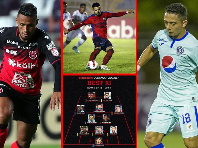 La Liga Concacaf presentó el 11 ideal de los partidos de ida de los octavos de final. Cinco futbolistas hondureños fueron incluidos, destacando por grandes actuaciones.
