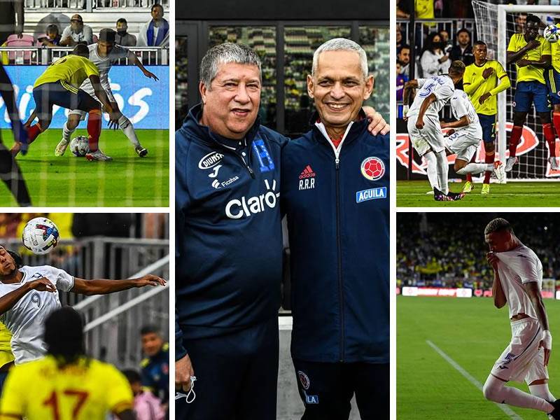 Las imágenes del partido amistoso que la Selección de Honduras perdió (2-1) contra Colombia en Fort Lauderdale, Florida, Estados Unidos.