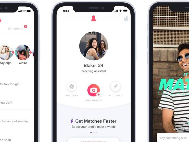 La app de citas Tinder.