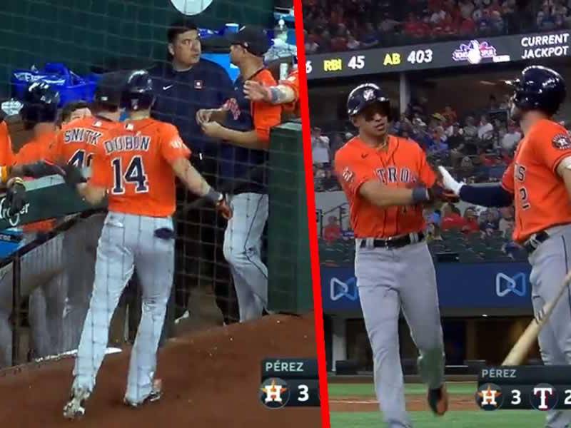 El beisbolista hondureño Mauricio Dubón le puso fin su sequía anotadora en triunfo de los Astros de Houston contra los Rangers de Texas.
