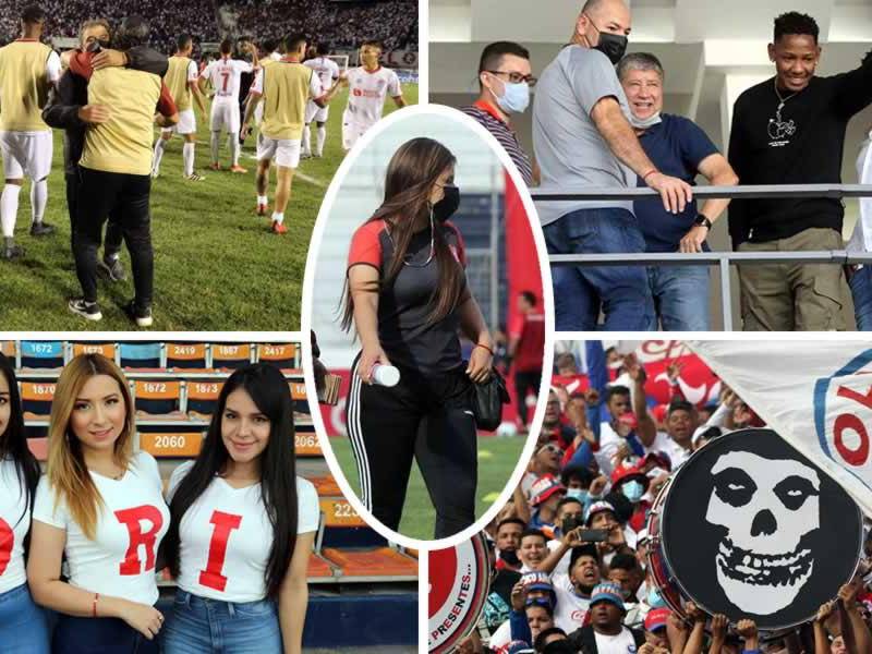 Las imágenes del triunfo de Olimpia (2-0) sobre el Vida en el estadio Nacional, correspondiente a la ida de las semifinales del Torneo Apertura 2021.