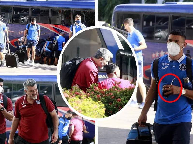 El Motagua se instaló en San Pedro Sula para juegar el sábado contra el Real España en la vuelta de las semifinales del Torneo Apertura 2021.