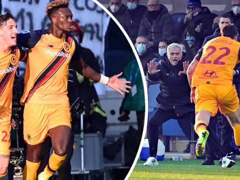 La Roma de José Mourinho goleó a domicilio al Atalanta.