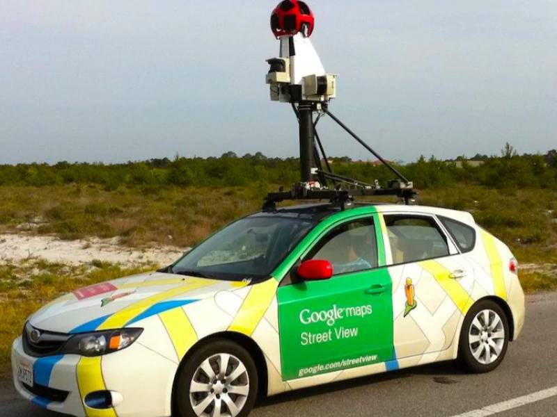 El logo de Google Street View.