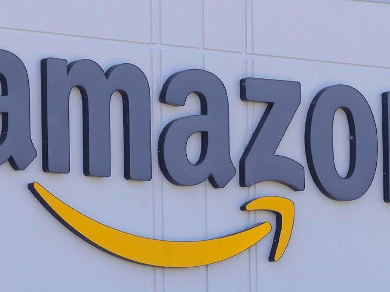 El logo de Amazon.