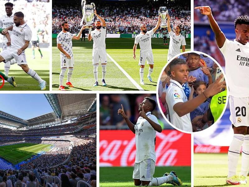 El Real Madrid regresó 106 días después a jugar al estadio Santiago Bernabéu que sigue con sus remodelaciones y ganó (2-1) al Betis para volver a celebrar en sus casa. Los brasileños Vinicius y Rodrygo fueron los grandes protagonistas.